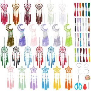 24pcs Diy Small Dream Catcher Kits For Beginners Colorful Handmade🦖